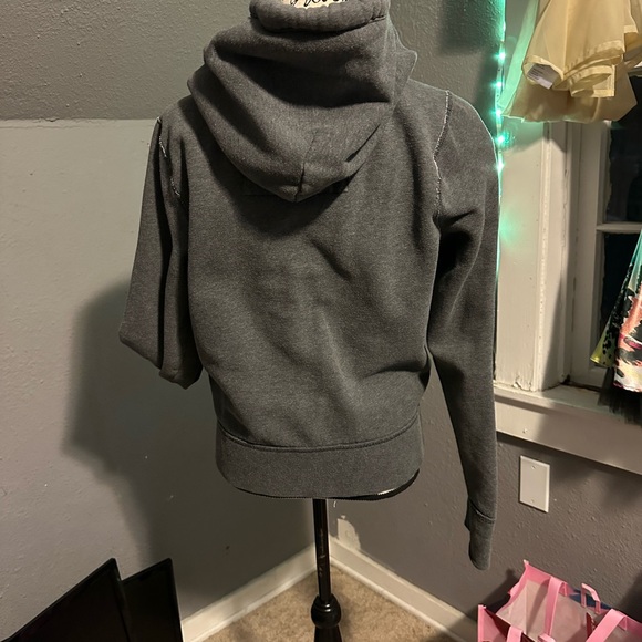 Hollister Gray Button-Up Hoodie - Picture 6 of 9